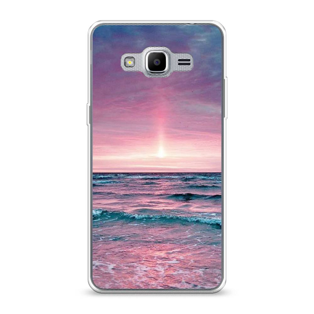 

Чехол на Samsung Galaxy Grand Prime "Восход 3", Розовый;голубой, 22350-2
