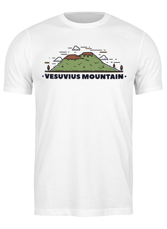 

Футболка мужская Printio Mountains 2986639 белая 2XL, Белый, Mountains 2986639