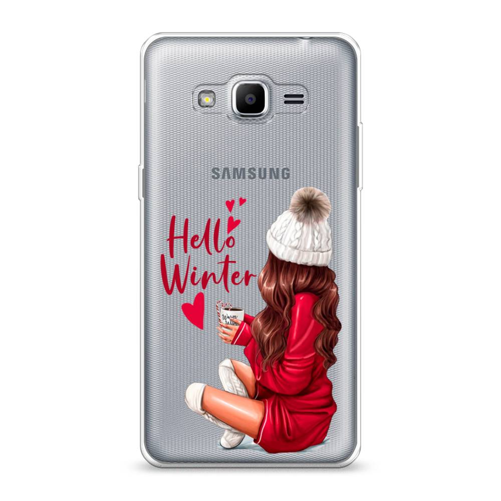 

Чехол на Samsung Galaxy Grand Prime "Hello winter", Красный;белый;коричневый, 22350-5