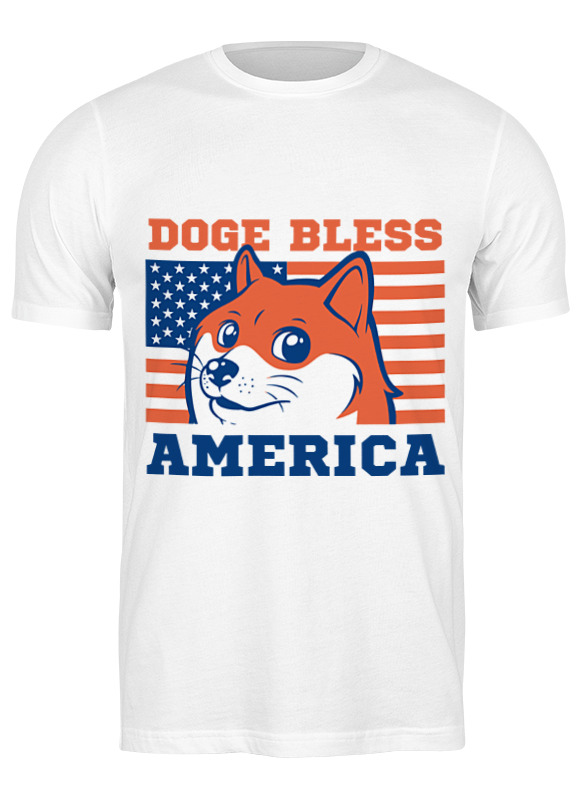 

Футболка мужская Dode bless america 3095142 Printio белая 2XL, Dode bless america 3095142