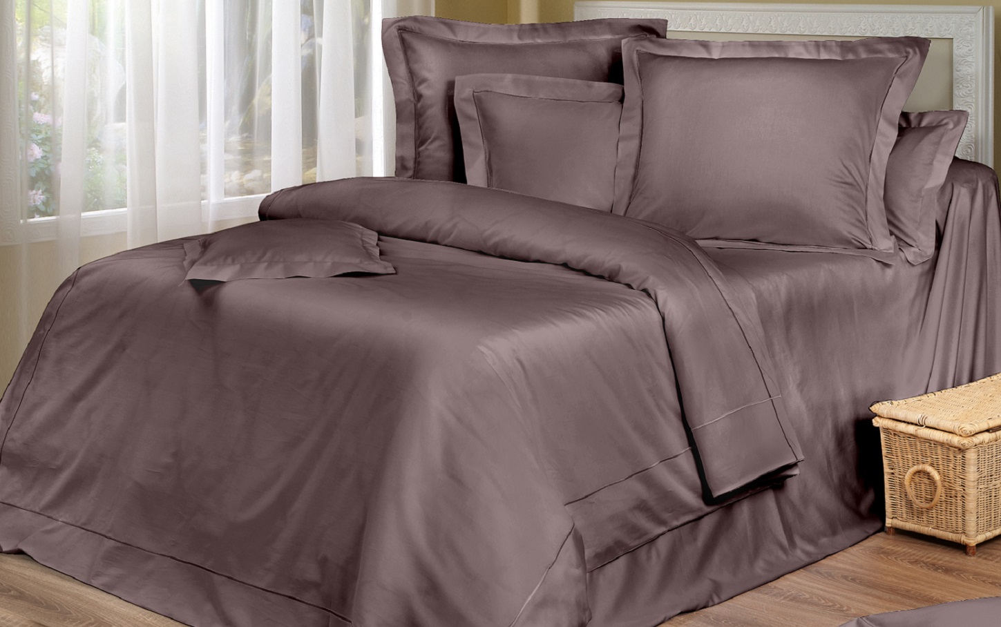 

Постельное белье Cotton Dreams Dark Chocolate темный шоколад 600тс, 70x70 (макси)