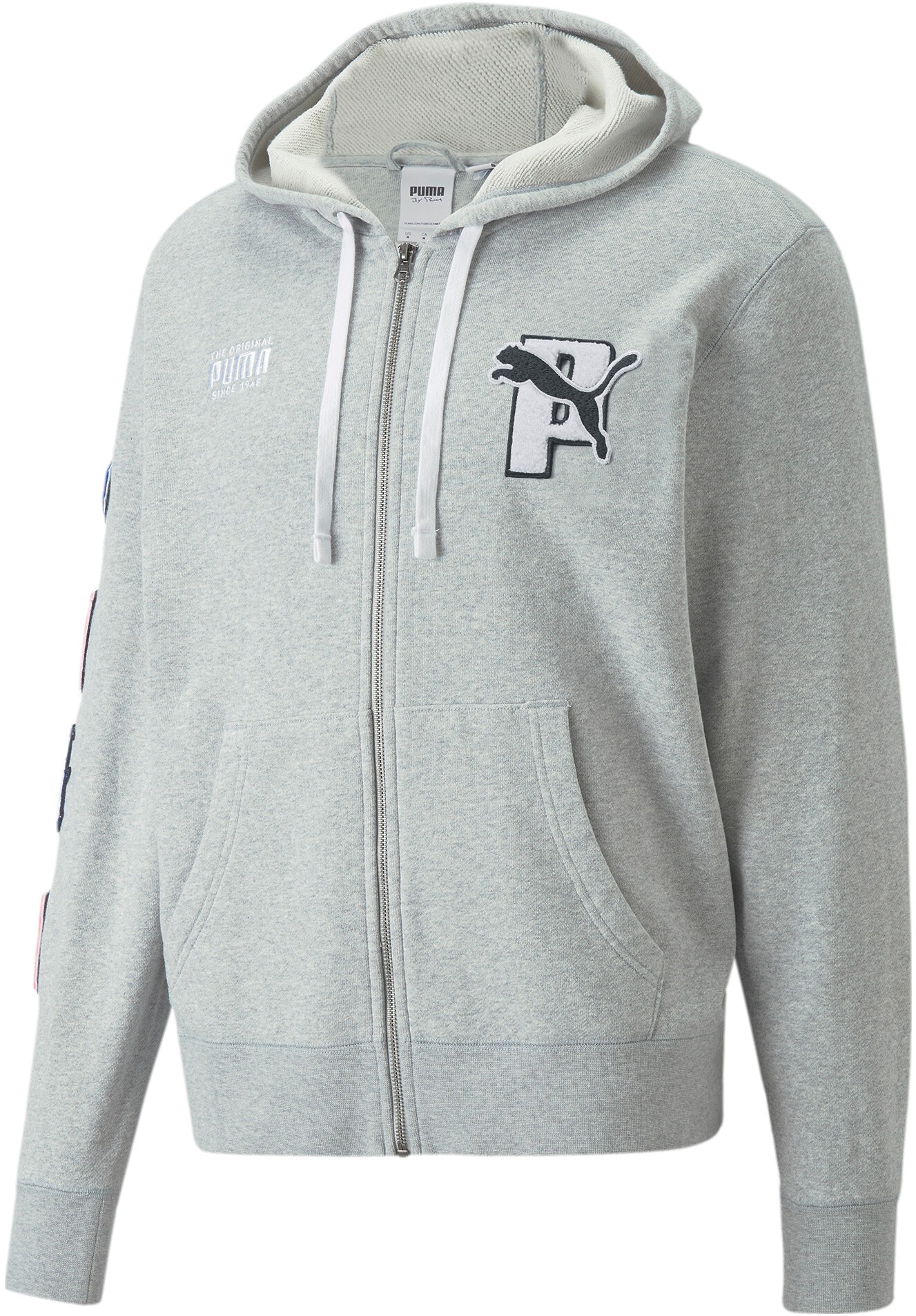 Толстовка унисекс PUMA X Fz Hoodie серая M