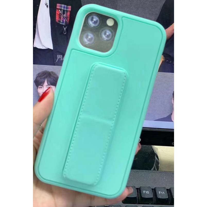 

Чехол силиконовый для iPhone 11 Pro Max с магнитной подставкой бирюзовый, Apple iPhone 11 Pro Max