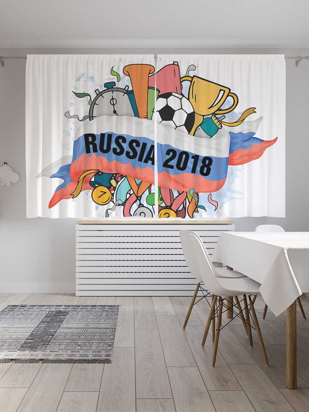 

Шторы с фотопечатью JoyArty "Российские награды" из сатена, 290х180 см