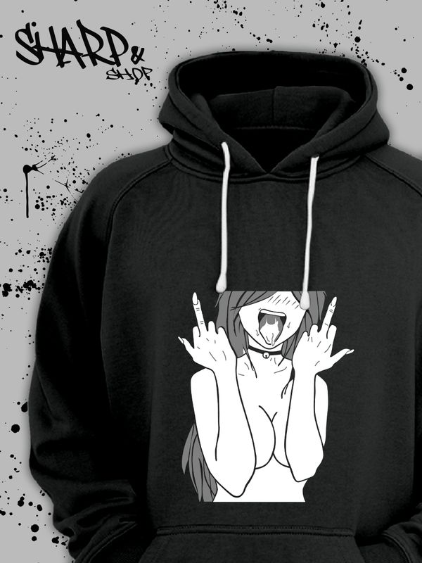 

Худи женское SHARP&CUT EDA915957 черное 3XL, Черный, EDA915957