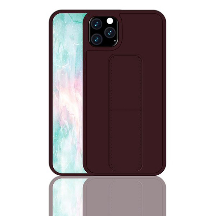 

Чехол силиконовый для iPhone 11 Pro Max с магнитной подставкой бордовый, Apple iPhone 11 Pro Max