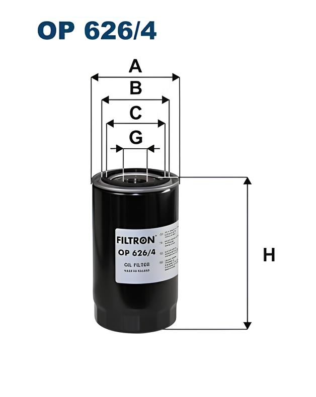 

Фильтр масляный FILTRON OP626/4