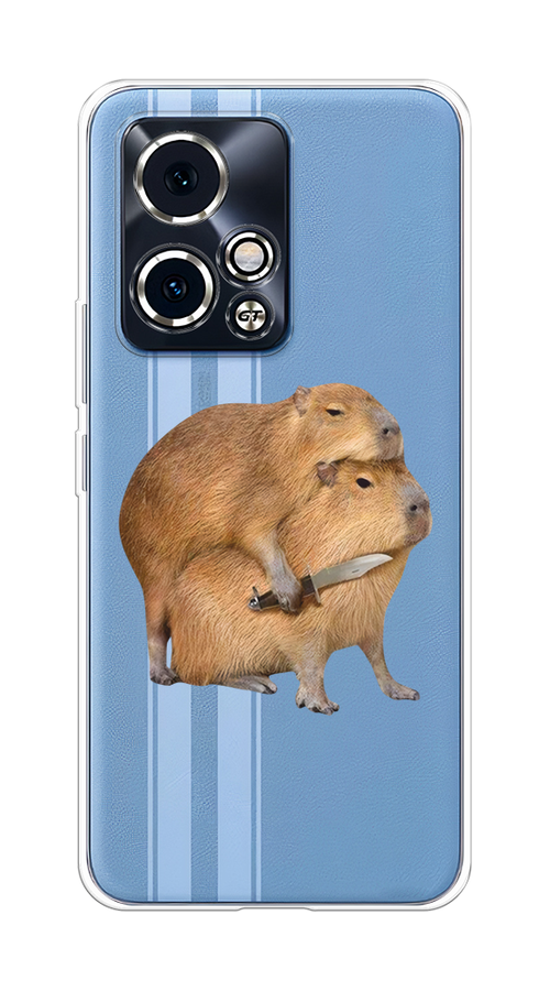 

Чехол на Honor 90 GT "Капибара с ножом", Бежевый, 6123450-1