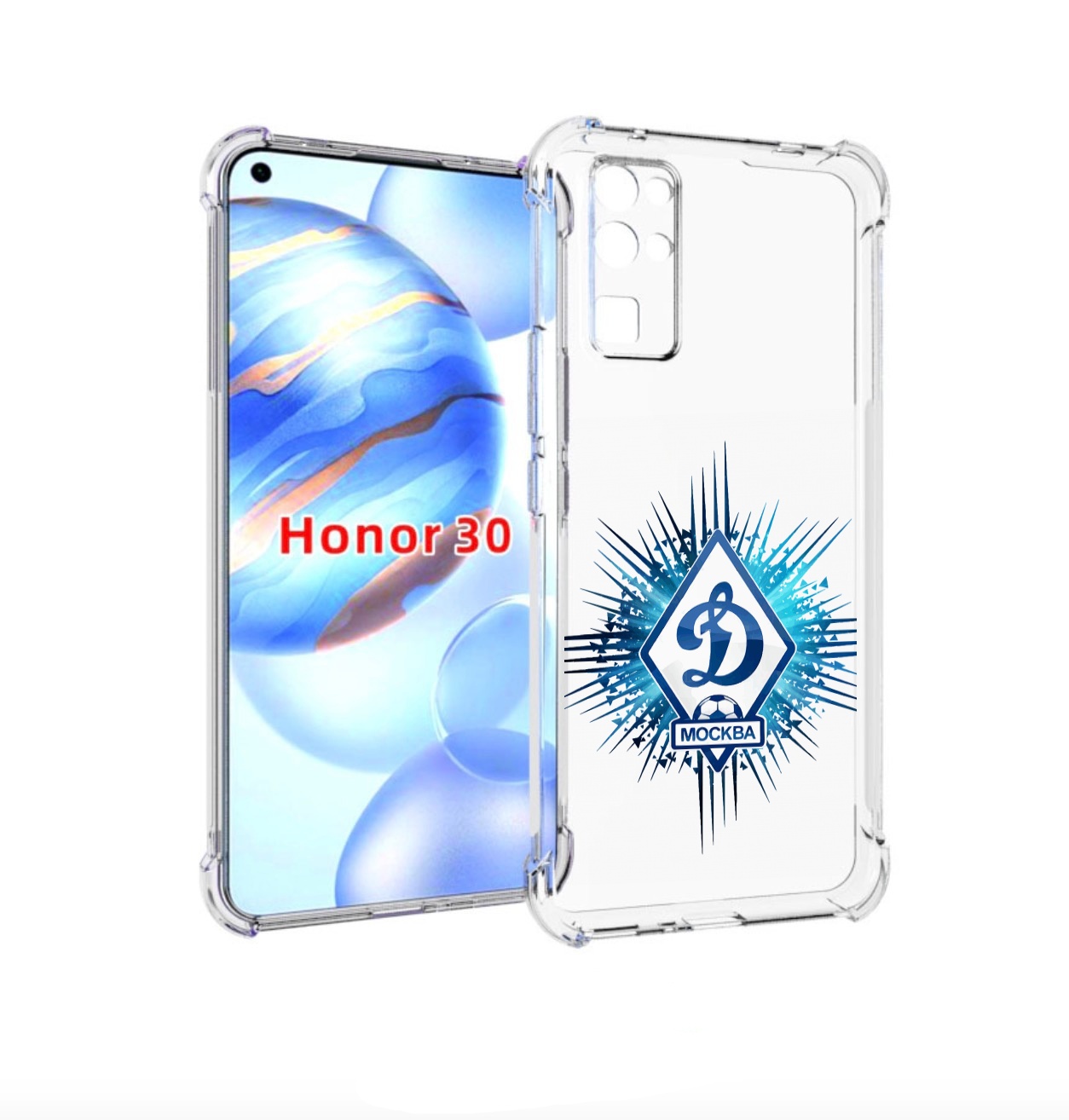 

Чехол бампер MyPads фк динамо москва мужской для Honor 30 (BMH-A, Прозрачный, Tocco