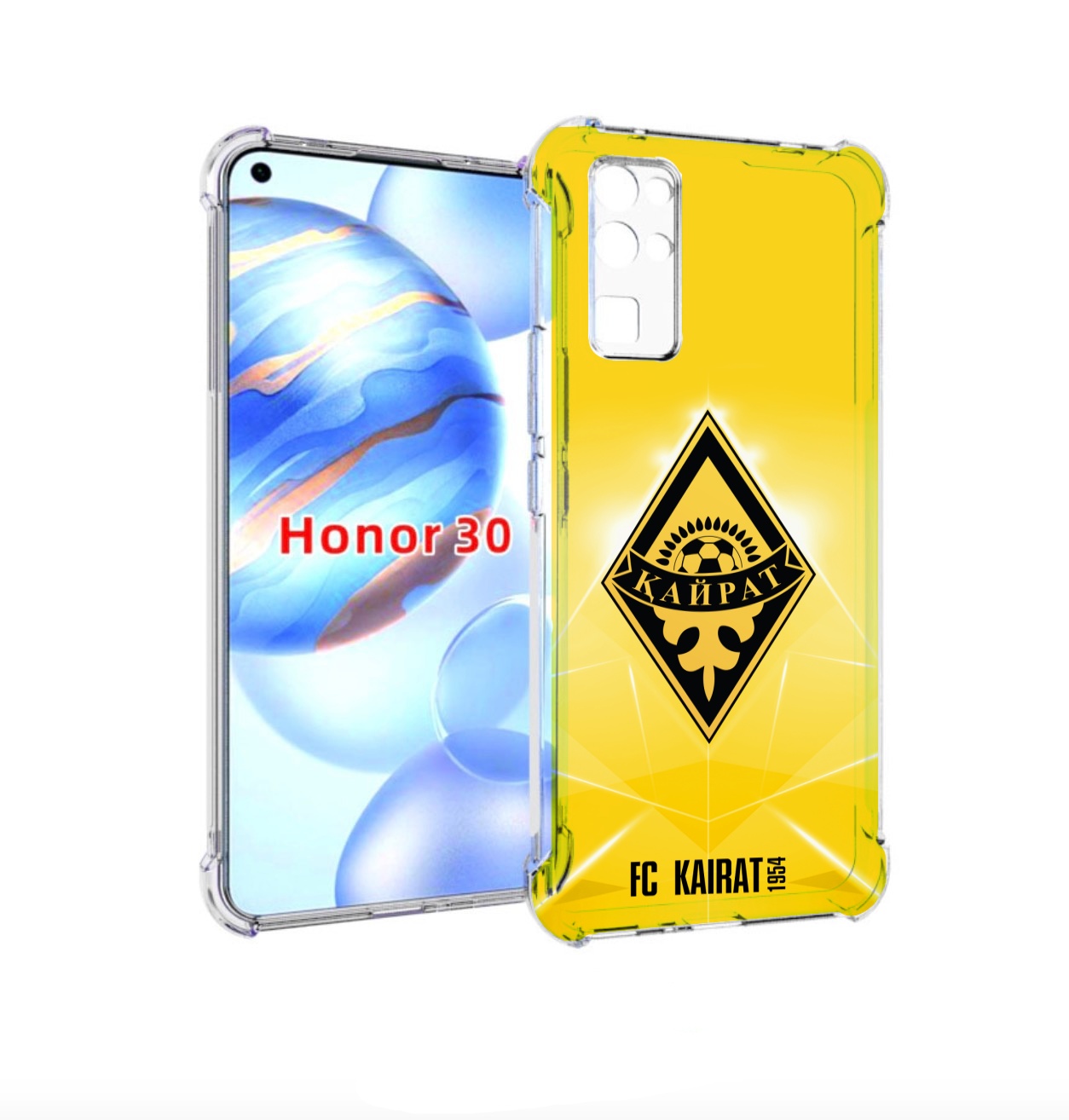 

Чехол бампер MyPads фк каират алматы для Honor 30 (BMH-AN10) пр, Прозрачный, Tocco