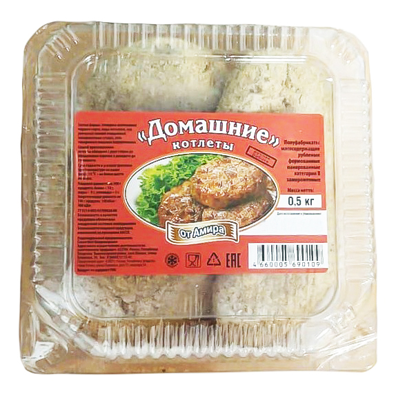 

Котлеты из говядины От Амира Домашние замороженные 500 г
