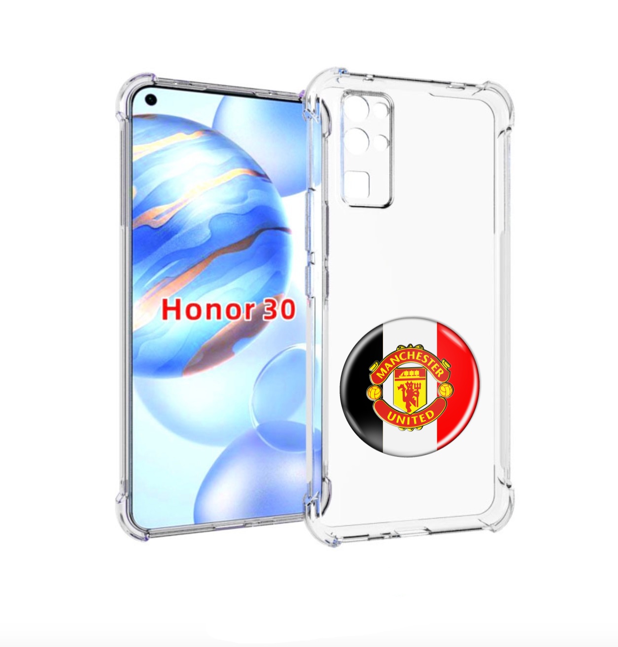 

Чехол бампер MyPads фк манчестер юнаитед мужской для Honor 30 (, Прозрачный, Tocco