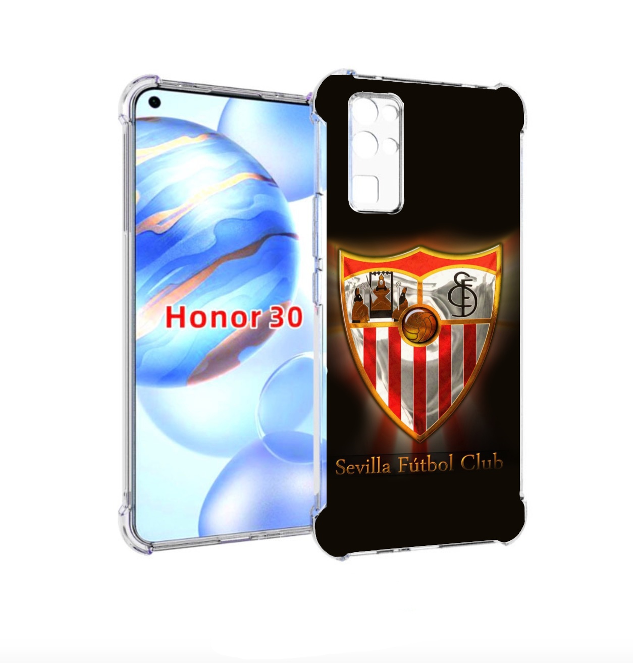 

Чехол бампер MyPads фк севилья испания мужской для Honor 30 (BMH, Прозрачный, Tocco