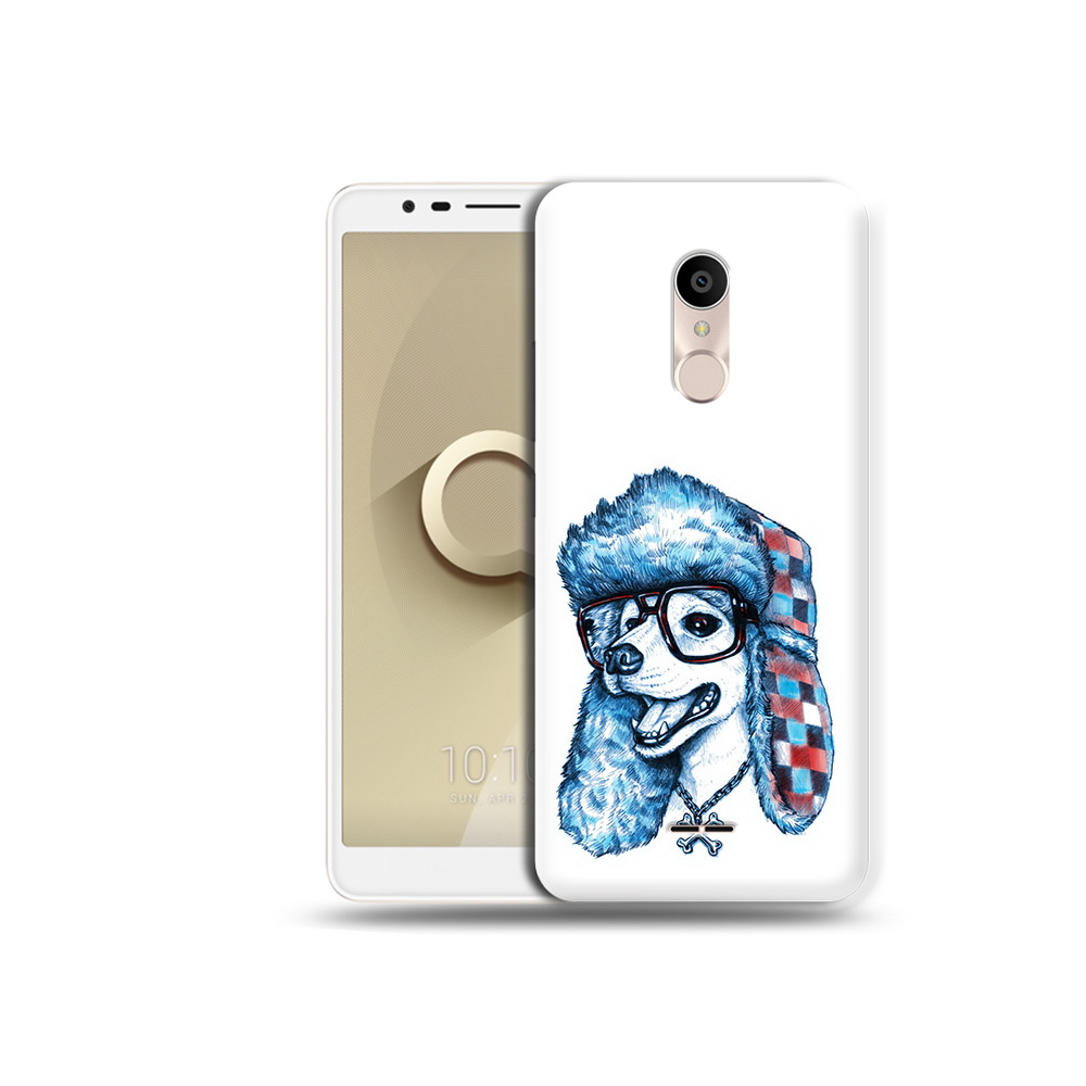 

Чехол MyPads Tocco для Alcatel 3C 5026D зимний пес, Прозрачный, Tocco