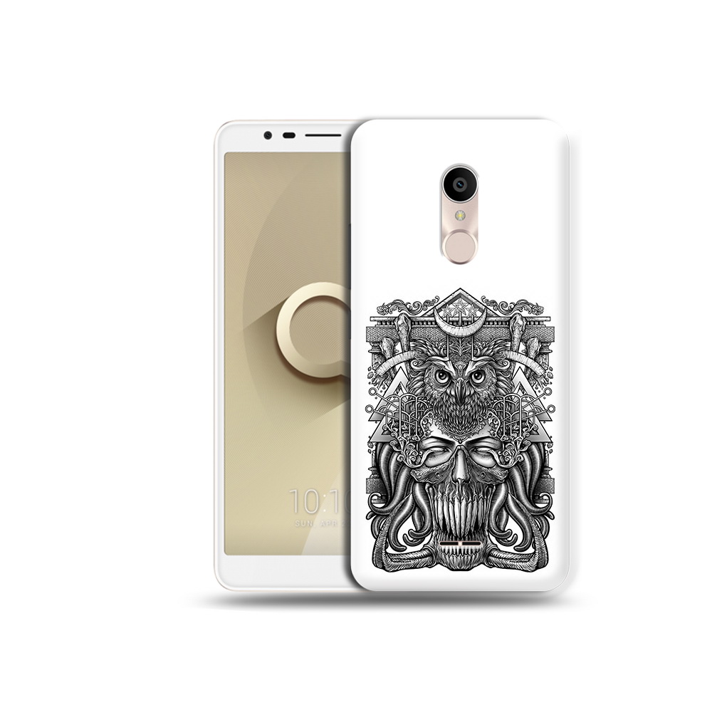 

Чехол MyPads Tocco для Alcatel 3C 5026D зубастая сова, Прозрачный, Tocco