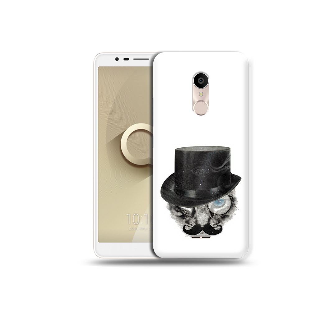 

Чехол MyPads Tocco для Alcatel 3C 5026D интелегентный кот, Прозрачный, Tocco