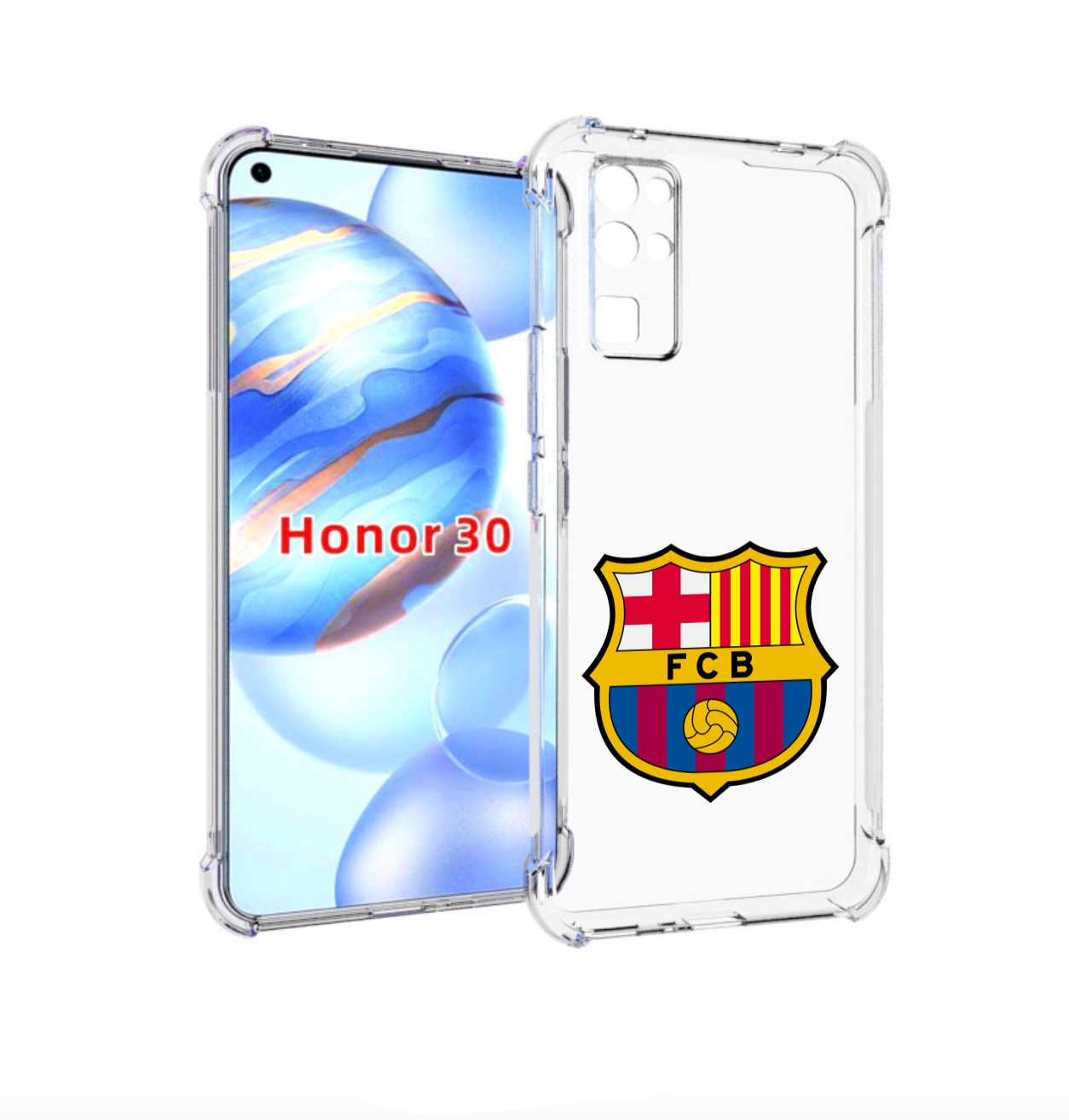 

Чехол бампер MyPads фк-барселона-2 для Honor 30 (BMH-AN10) проти, Прозрачный, Tocco