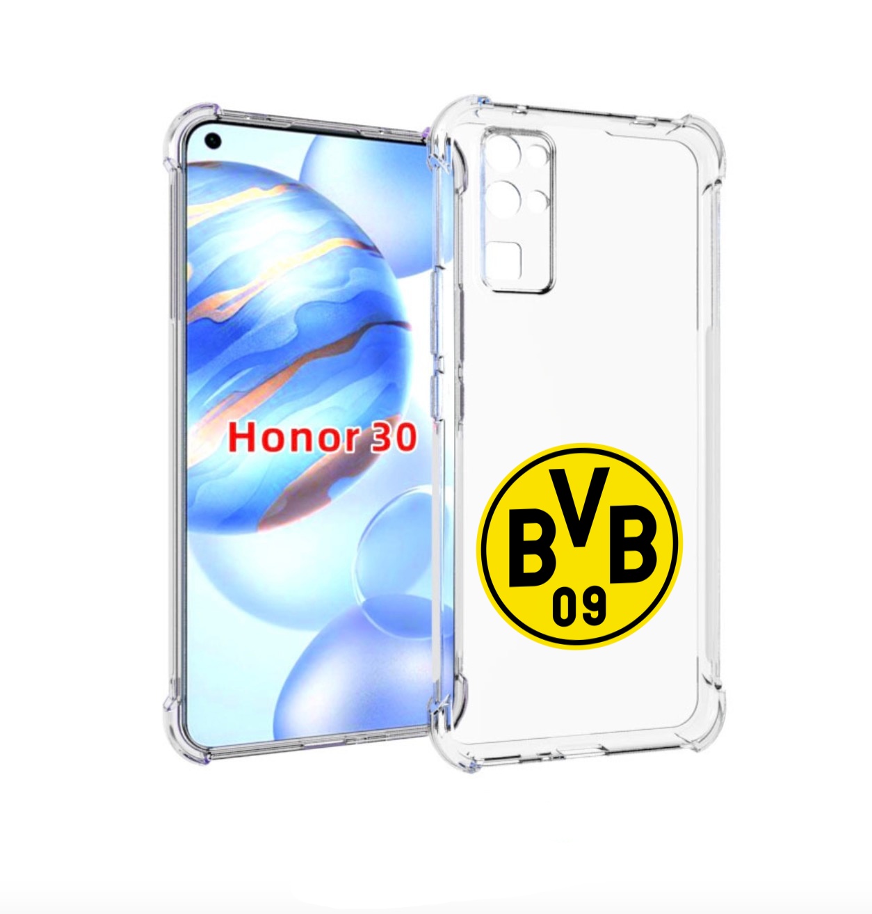 

Чехол бампер MyPads фк-боруссия для Honor 30 (BMH-AN10) противоу, Прозрачный, Tocco