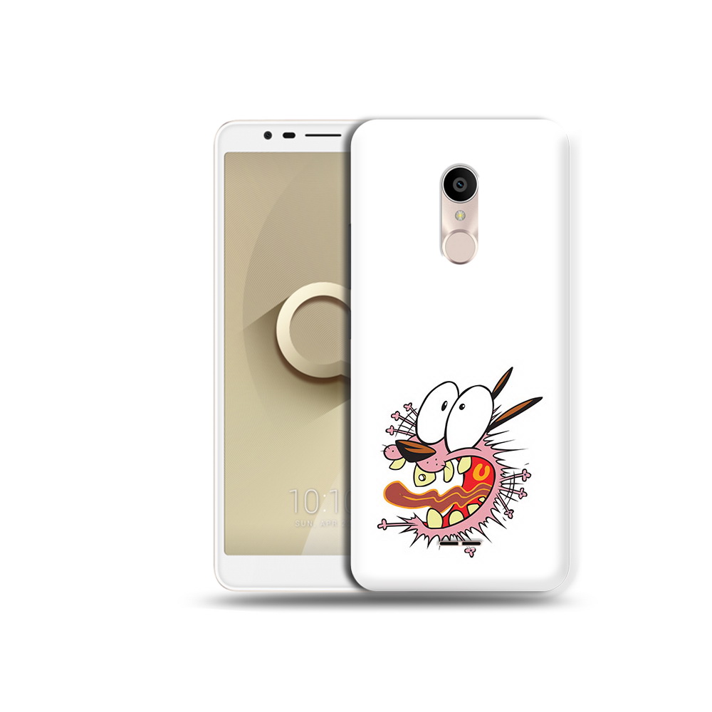 

Чехол MyPads Tocco для Alcatel 3C 5026D испуганный бобик, Прозрачный, Tocco