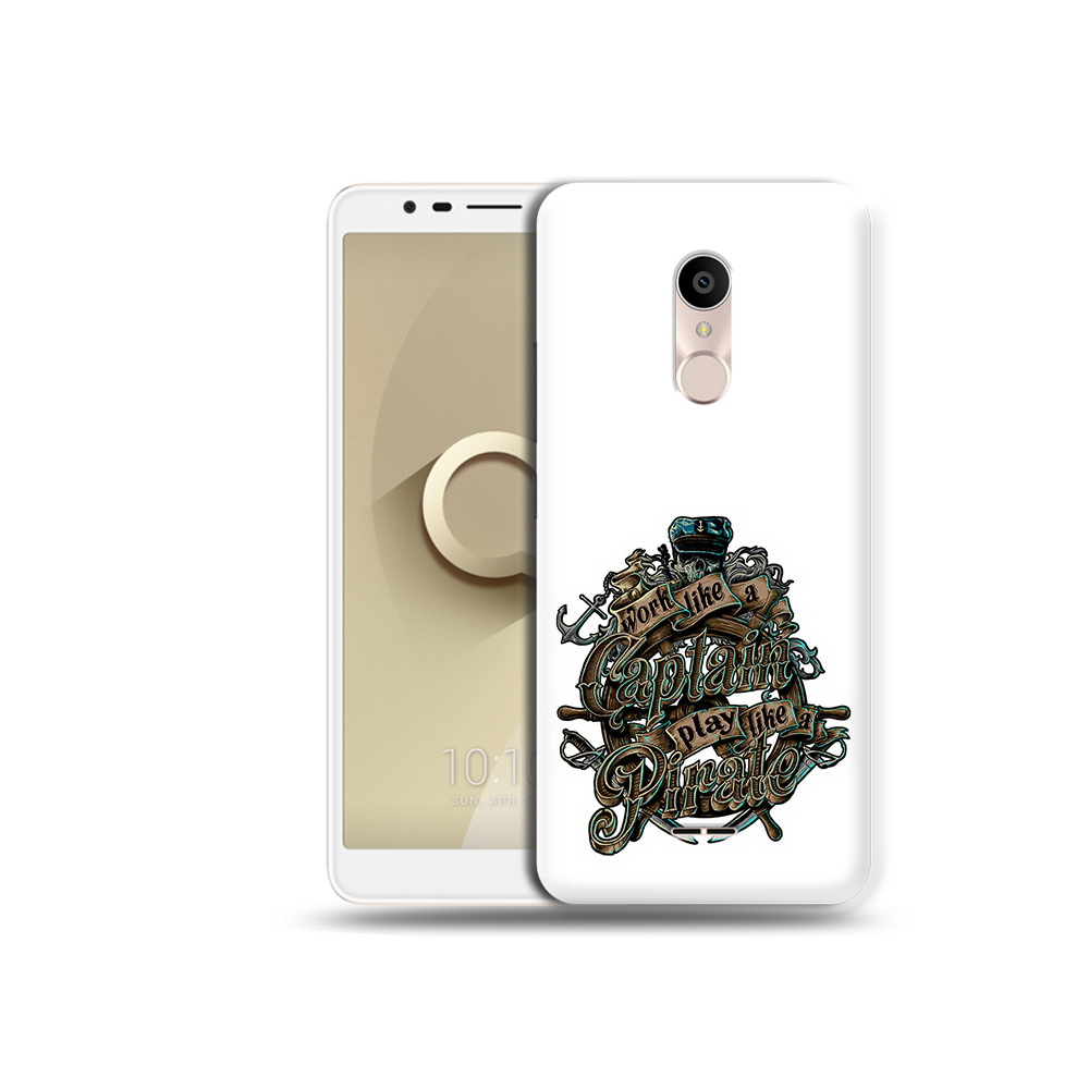 

Чехол MyPads Tocco для Alcatel 3C 5026D капитан пиратов, Прозрачный, Tocco