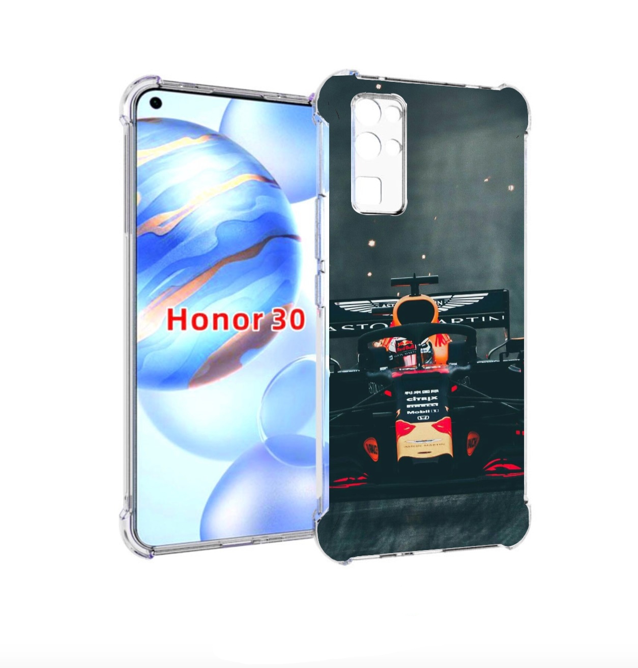 

Чехол бампер MyPads формула 1 астон мартин для Honor 30 (BMH-AN1, Прозрачный, Tocco