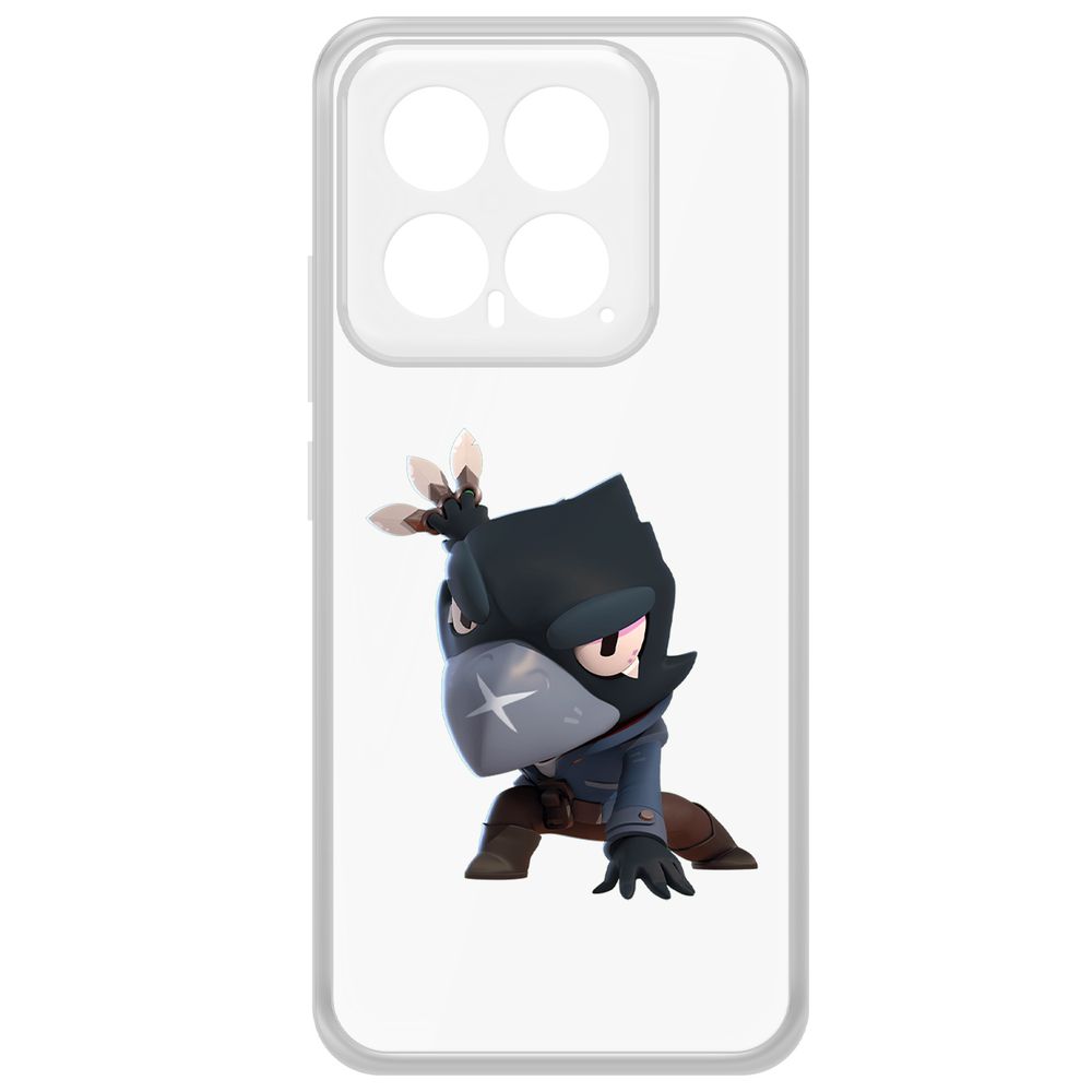 

Чехол-накладка Krutoff Clear Case Brawl Stars-Ворон для Xiaomi 14, Прозрачный
