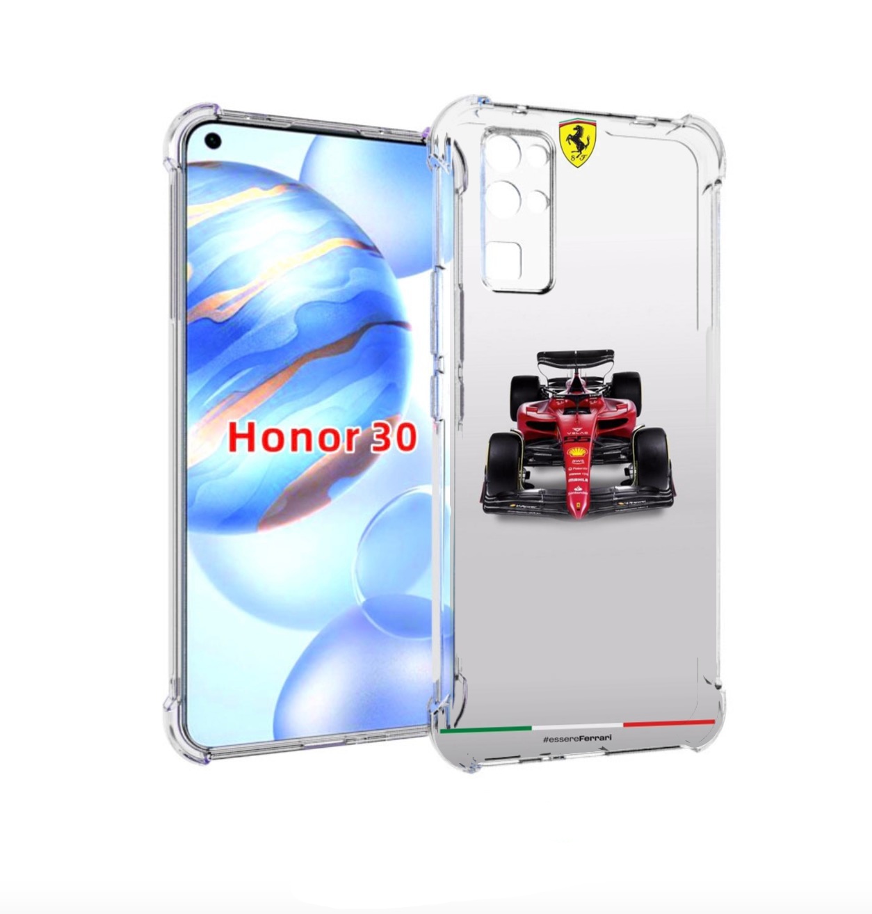 

Чехол бампер MyPads формула 1 феррари для Honor 30 (BMH-AN10) пр, Прозрачный, Tocco