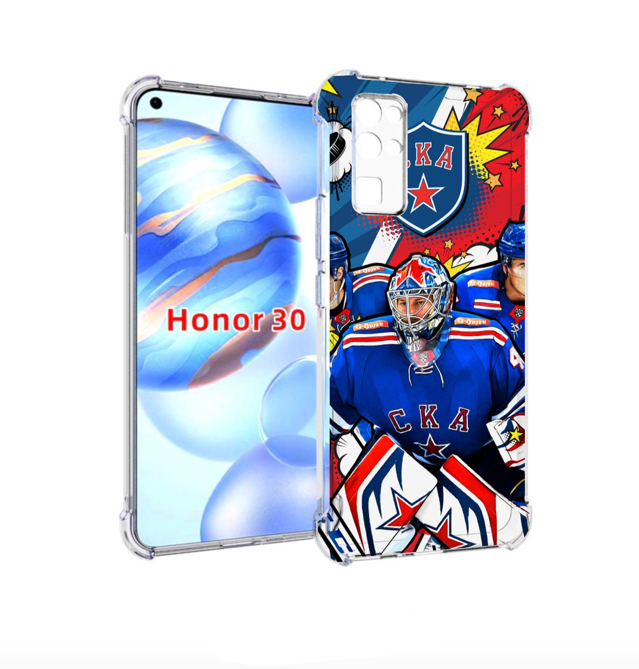 

Чехол бампер MyPads хк ска спб мужской для Honor 30 (BMH-AN10) п, Прозрачный, Tocco