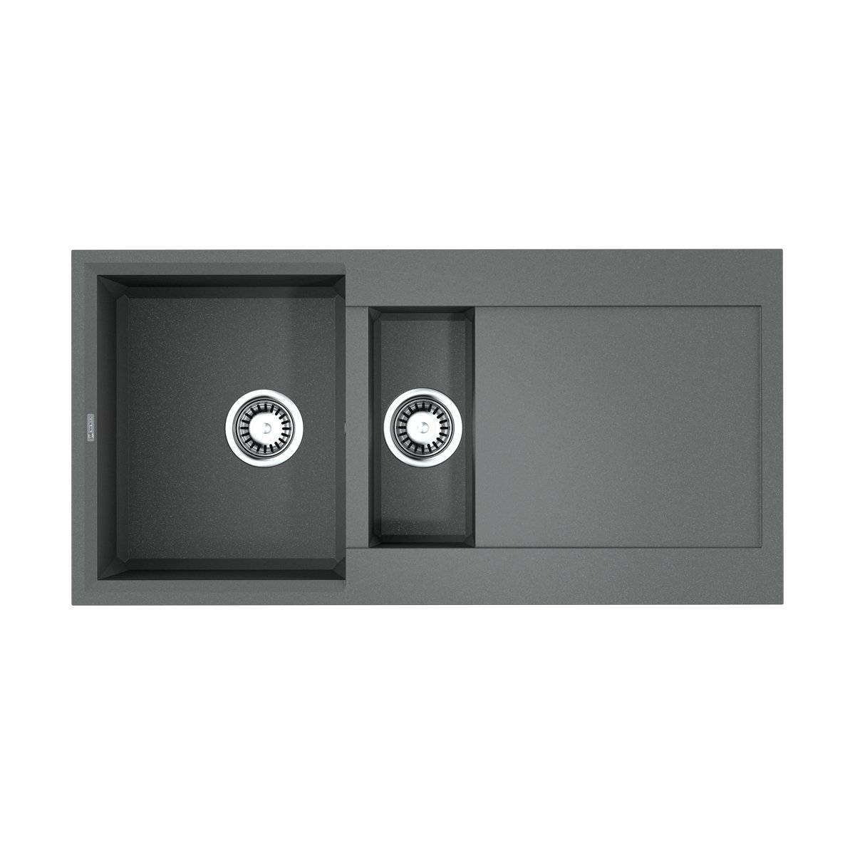 фото Кухонная мойка omoikiri sakaime 100-2-gr leningrad grey
