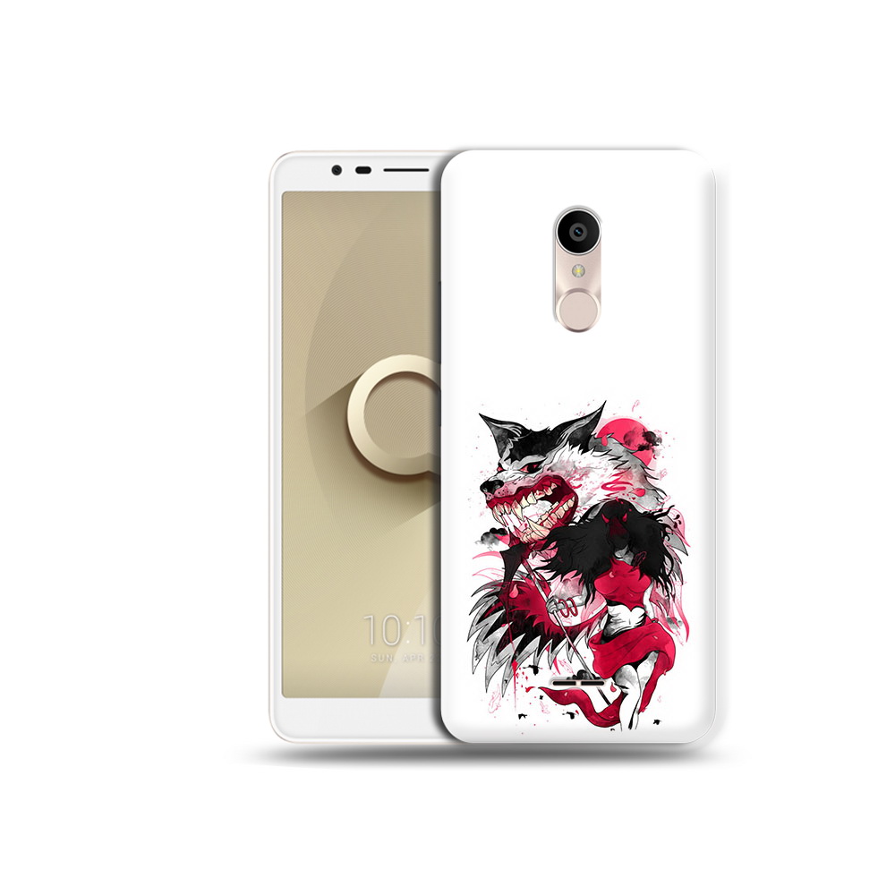 

Чехол MyPads Tocco для Alcatel 3C 5026D красная шапочка, Прозрачный, Tocco