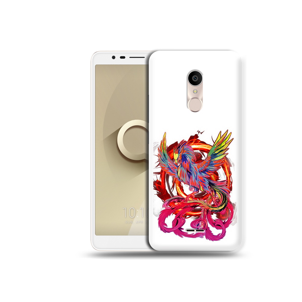 

Чехол MyPads Tocco для Alcatel 3C 5026D красочный феникс, Прозрачный, Tocco