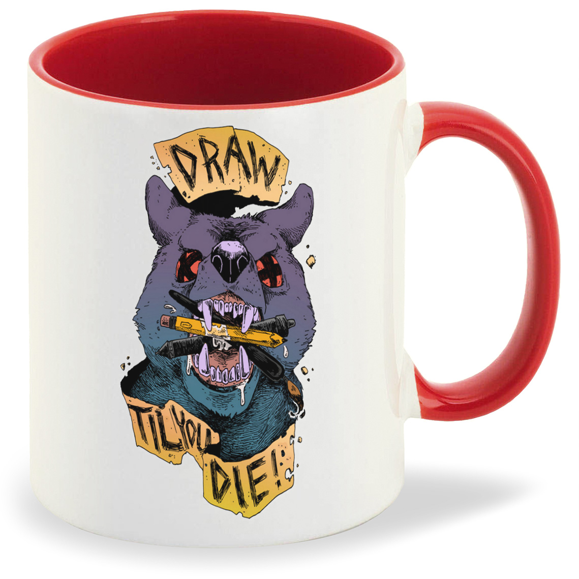 

Кружка CoolPodarok Draw til you die, Draw til you die