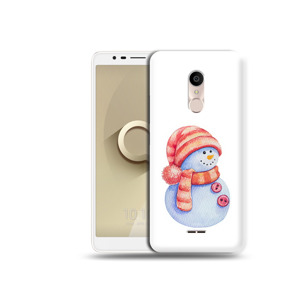 

Чехол MyPads Tocco для Alcatel 3C 5026D Веселый снеговик, Прозрачный, Tocco