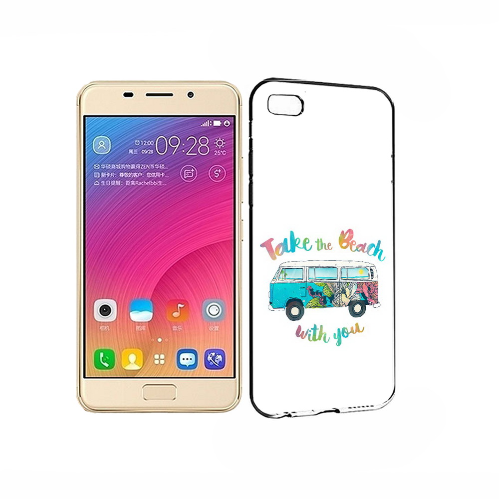 Чехол MyPads Tocco для Asus ZenFone 3S Max Хиппи автобус