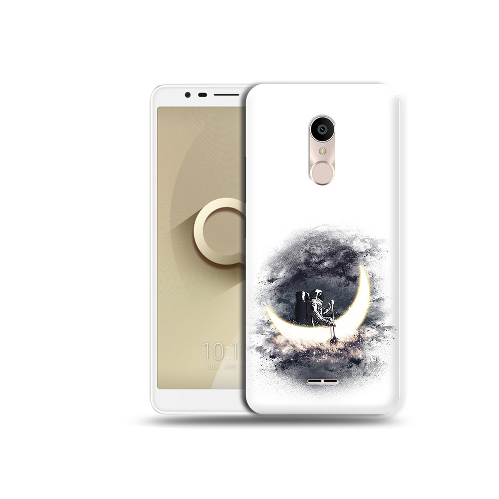 

Чехол MyPads Tocco для Alcatel 3C 5026D лунный путешественник, Прозрачный, Tocco