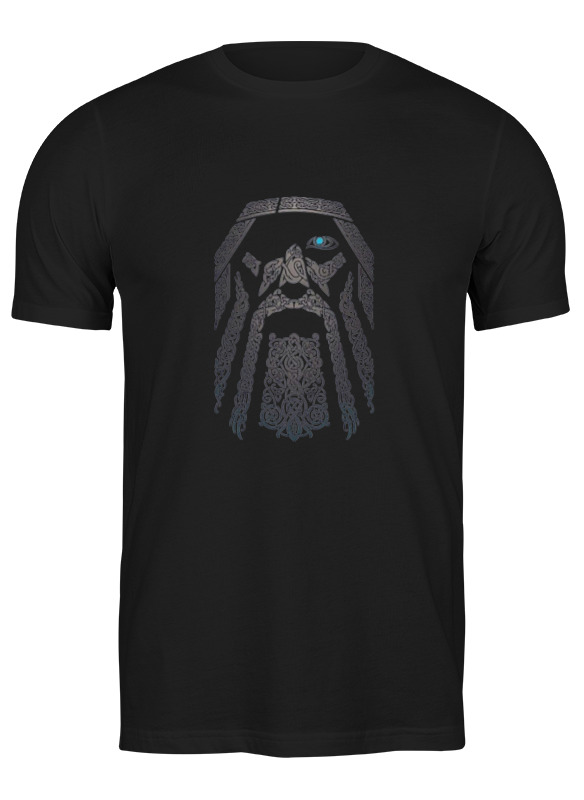 

Футболка мужская Футболка "odin" 3510835 Printio черная 2XL, Футболка "odin" 3510835