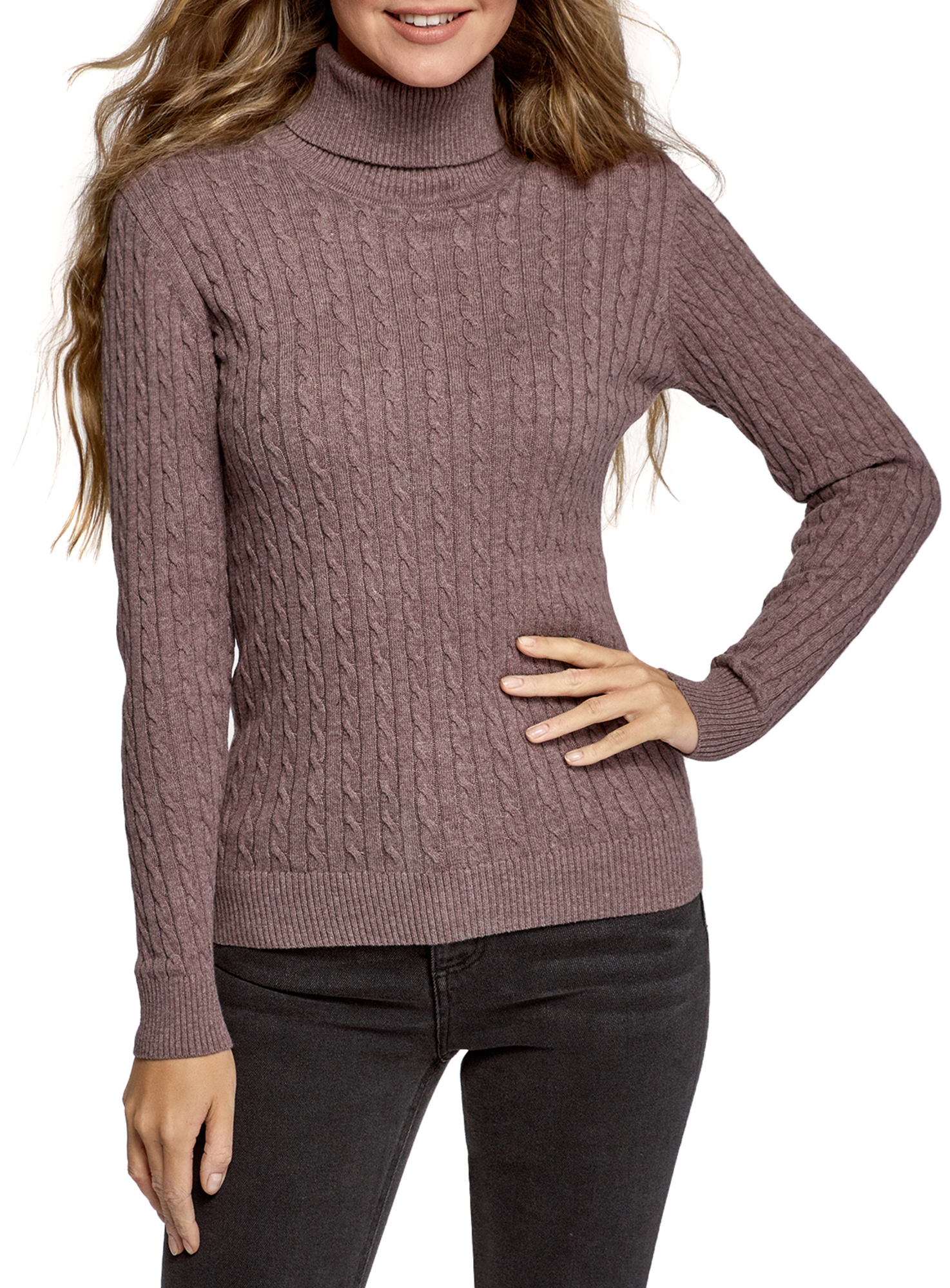 

Водолазка женская oodji 74410104-2B коричневая 2XL, 74410104-2B