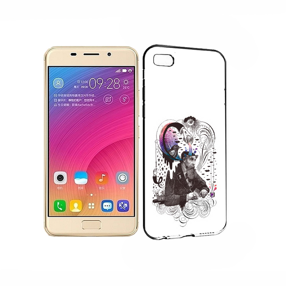 

Чехол MyPads Tocco для Asus ZenFone 3S Max абстракция думающий мужчина, Прозрачный, Tocco