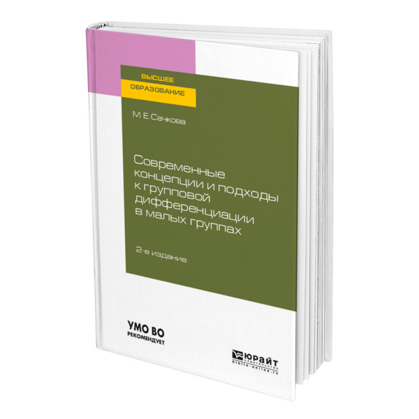 фото Книга современные концепции и подходы к групповой дифференциации в малых группах юрайт