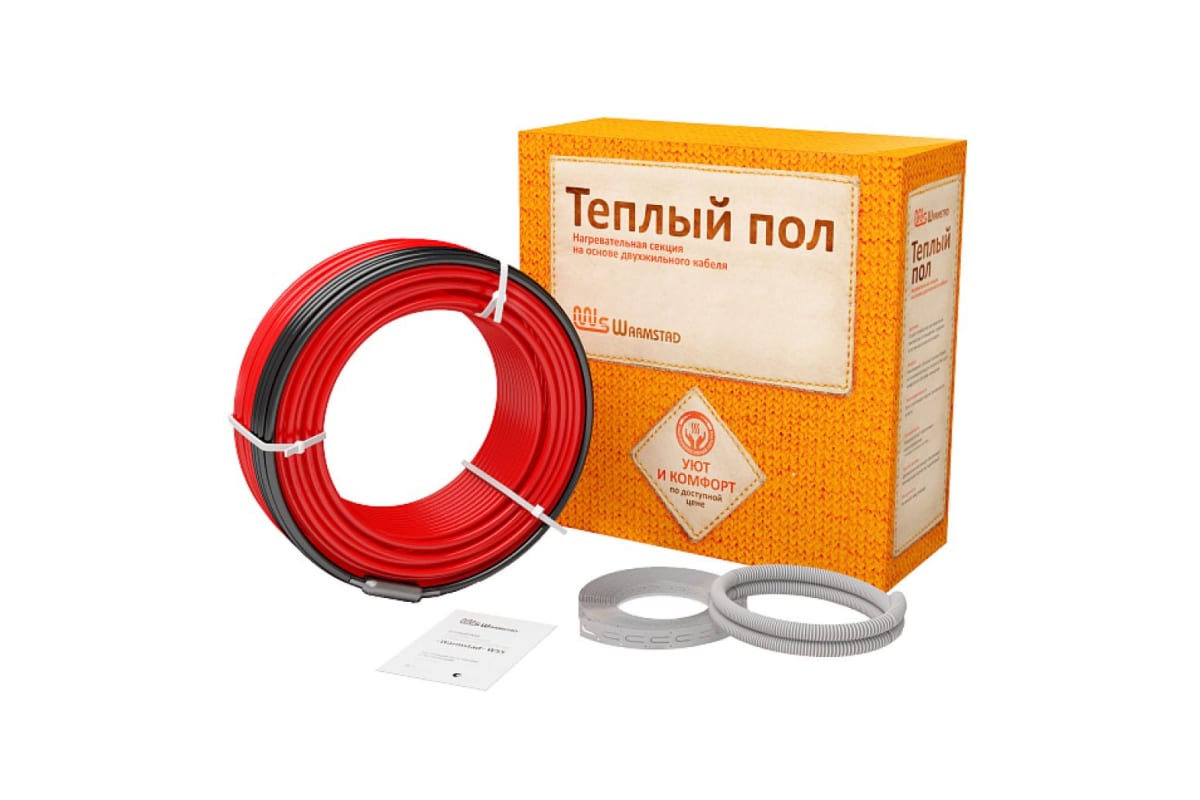 

Комплект "Теплый пол" (кабель) WSS 28.5м/400Вт Warmstad 2206180