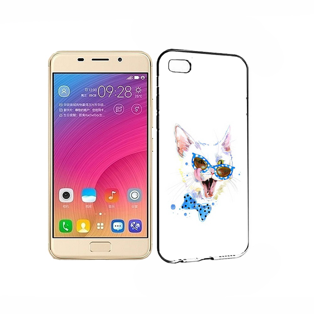 

Чехол MyPads Tocco для Asus ZenFone 3S Max белый кот, Прозрачный, Tocco