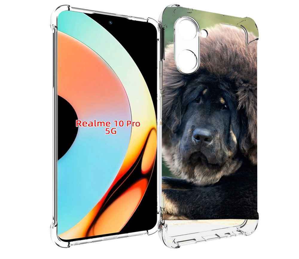 

Чехол бампер MyPads тибетскии мастиф для Realme 10 Pro противоу..., Прозрачный, Tocco