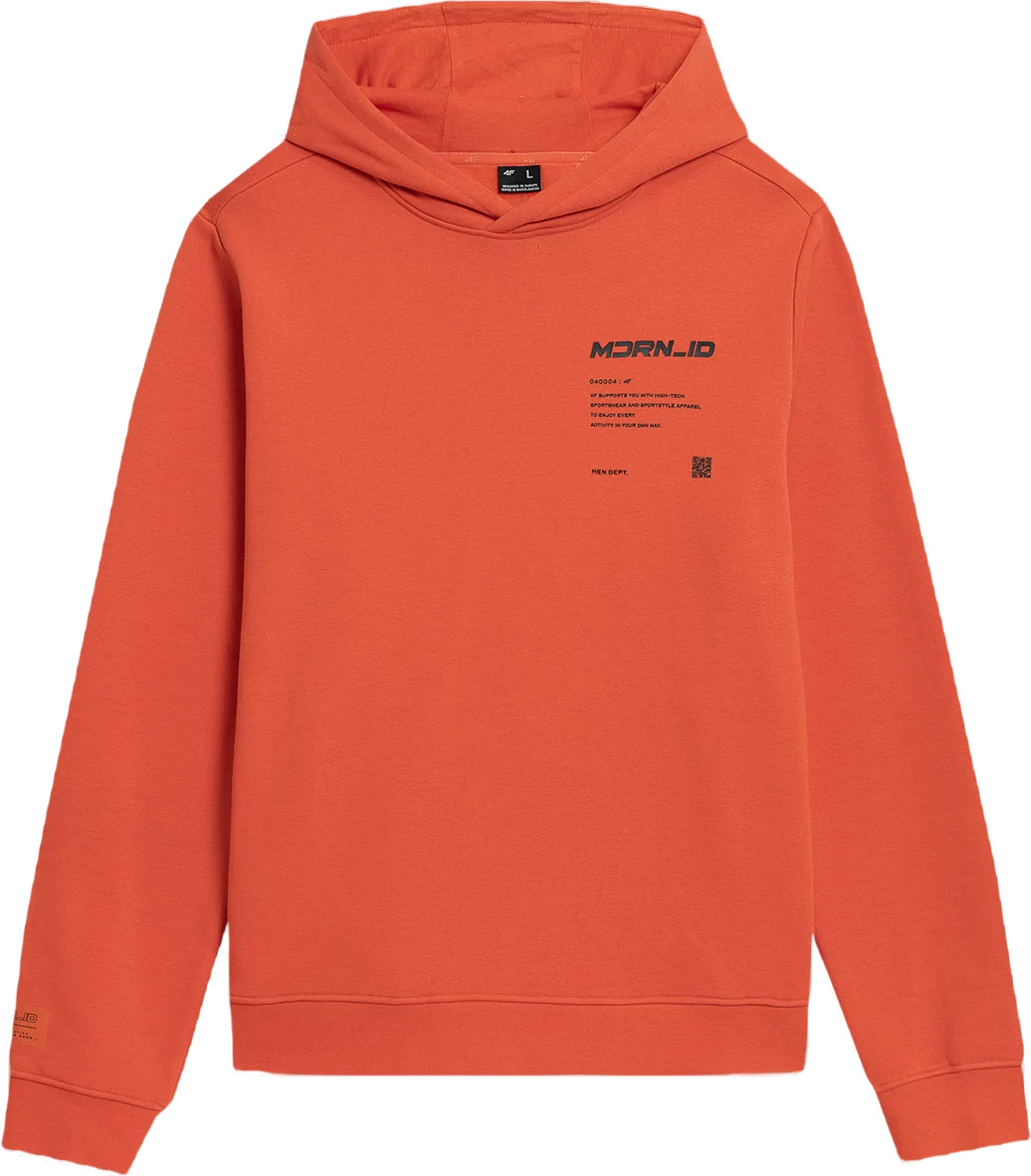 Худи мужское 4F Men's Sweatshirt оранжевое 2XL