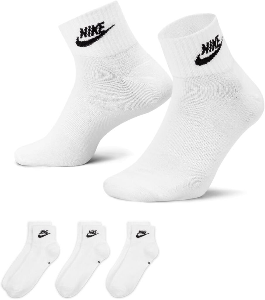 

Комплект носков унисекс Nike Everyday Essential Ankle Socks 3P белых M, Белый, Everyday Essential Ankle Socks 3P