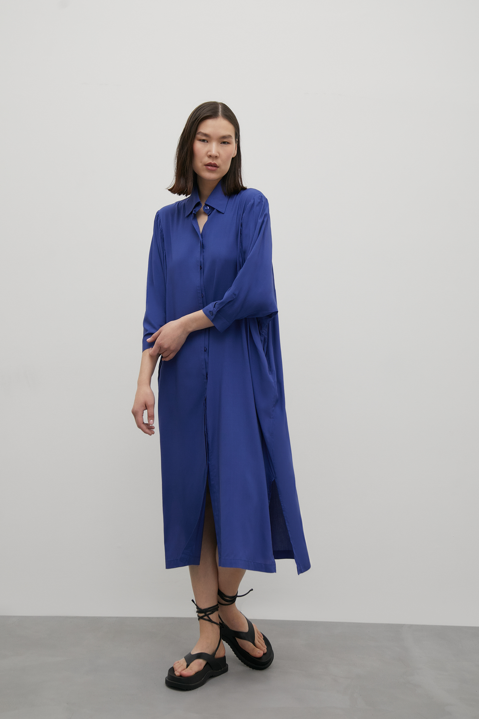 Платье женское Finn Flare FSC110224 синее XL