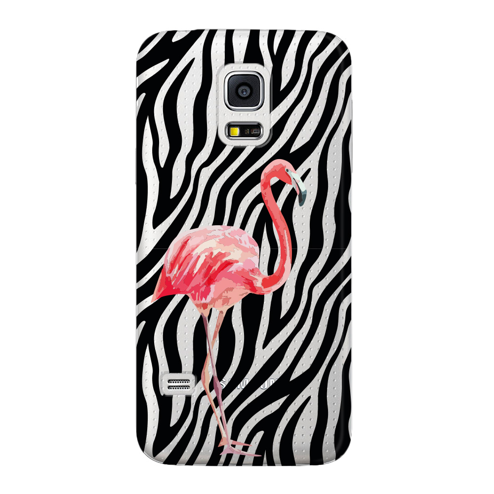 

Чехол Deppa Art Case Jungle фламинго для Samsung Galaxy S5 mini + защитная пленка, Разноцветный, Art Case