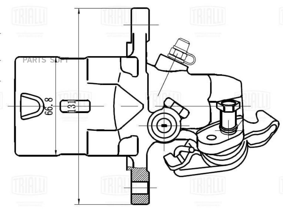 

Суппорт Торм. Hyundai Elantra Iii (00-)/Kia Cerato I (04-) Зад. Прав. D 34Мм