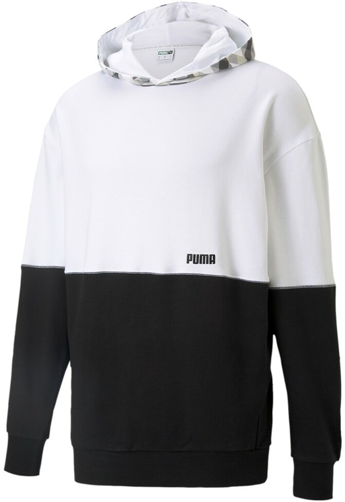 

Худи мужское Puma Kontrast Hoodie белое M, Белый, Kontrast Hoodie