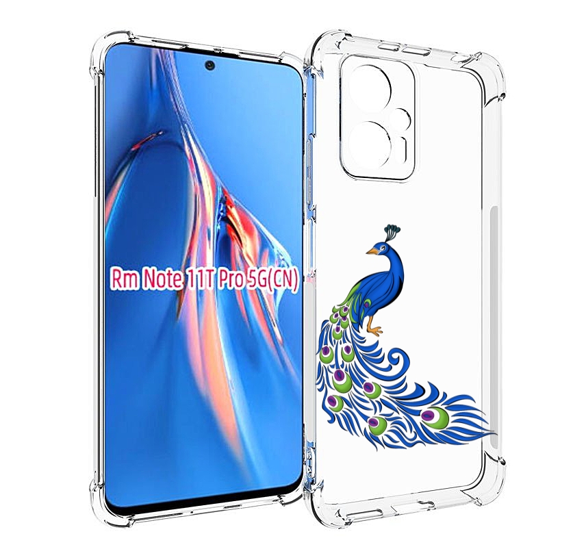 

Чехол MyPads жарптица-голубая для Xiaomi Redmi Note 11T Pro / 11T Pro Plus / Poco X4 GT..., Прозрачный, Tocco