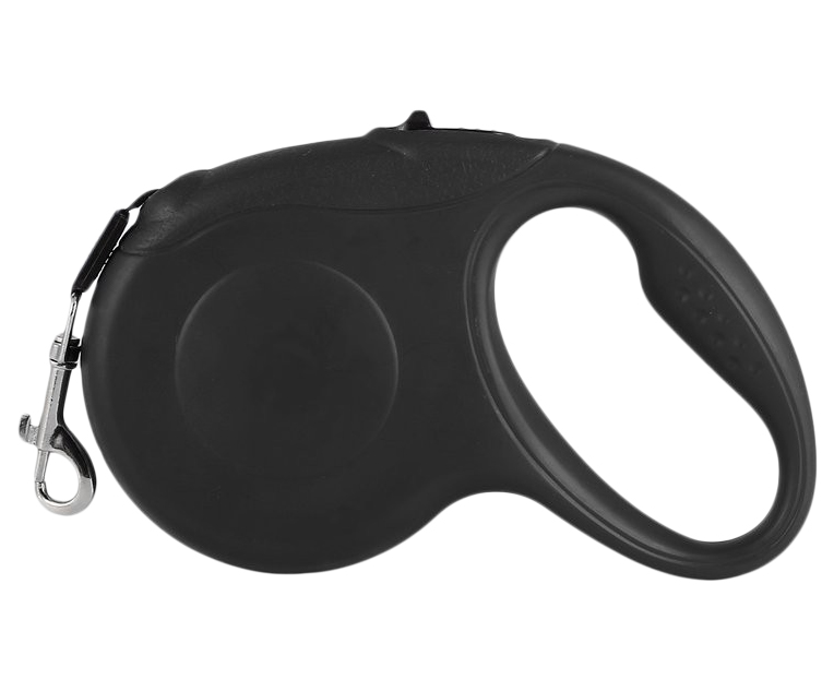 

Рулетка для собак Retractable Dog Leash с механическим блокиратором длины 3 м чёрный